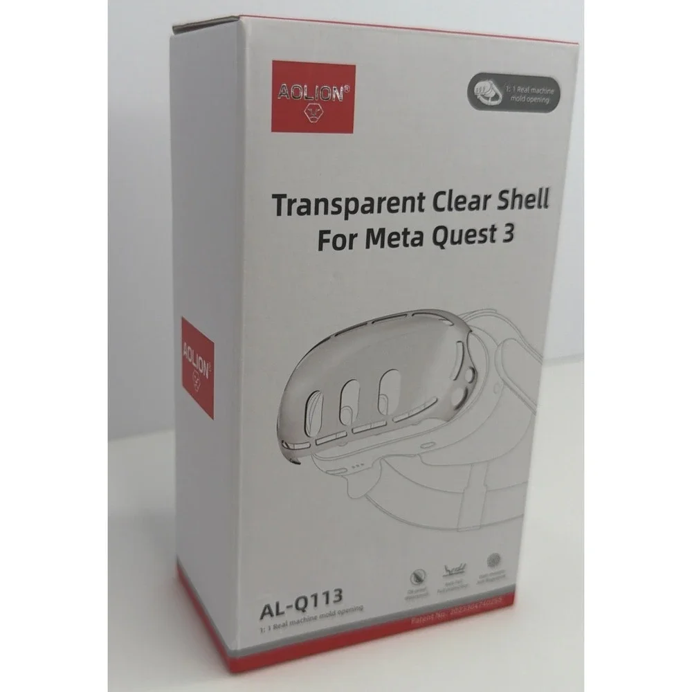 Protector Dustproof Shell For Meta Quest 3 VR Helmet Host Clear PC Case - NEW